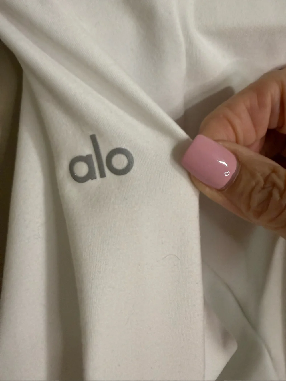 Alo Yoga Alosoft Half Zip Rapid Pullover White Small
